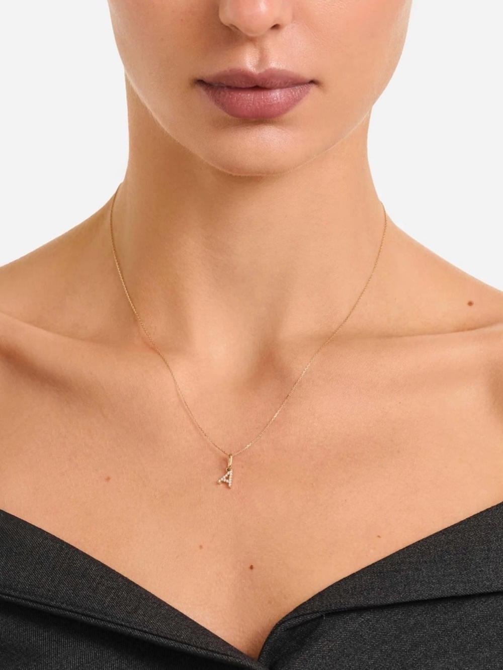 BRUNA THE LABEL LAB-GROWN DIAMOND LETTER CHARM - Picture 2 of 11
